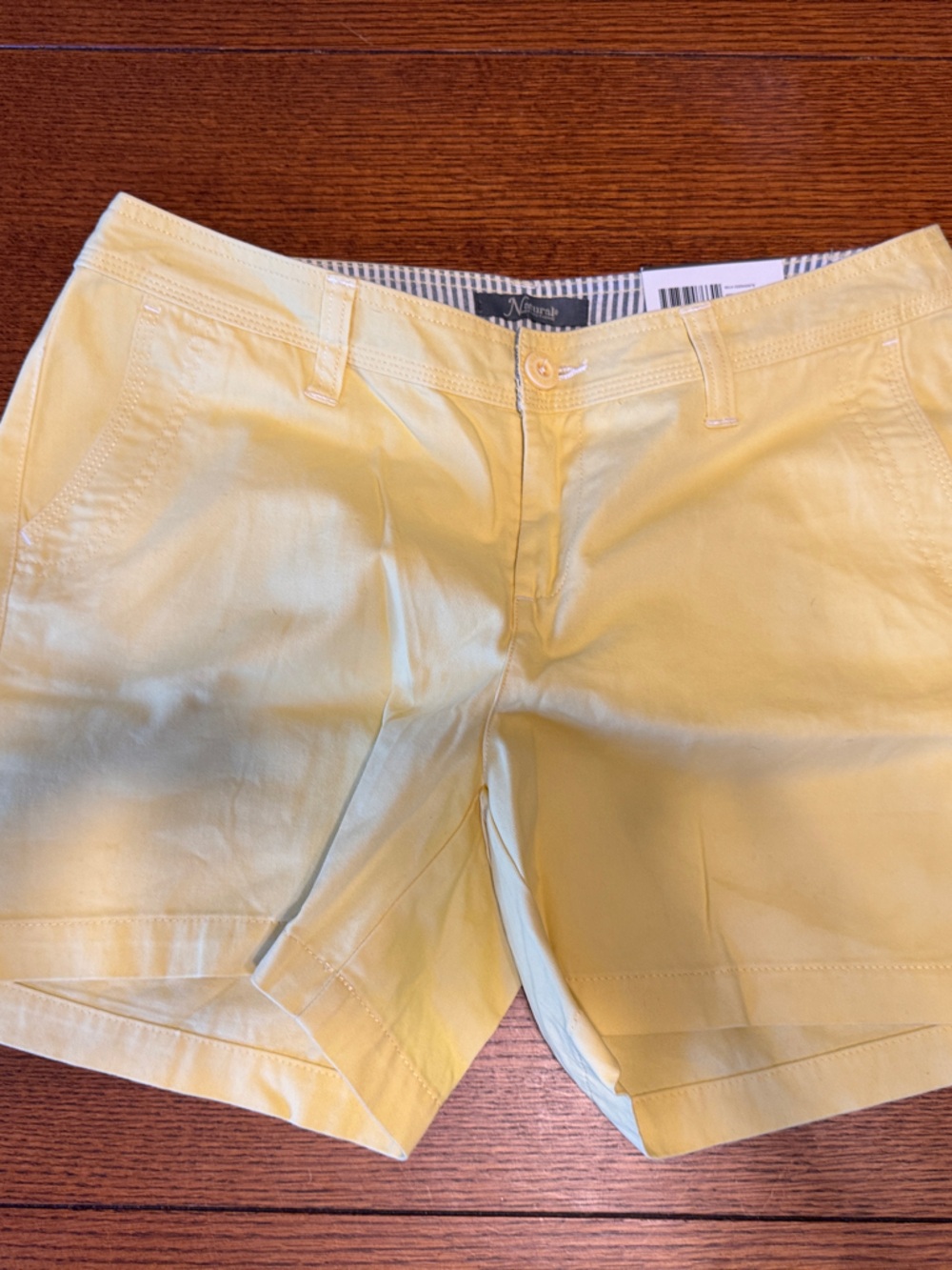 Natural Reflections Yellow Women’s Flat Front Shorts